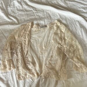 Elegant Lace Sheer Cardigan